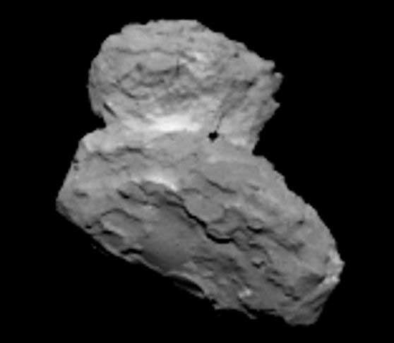 cometa 67P/Churyumov-Gerasimenko a 1.000 km de distacia de Rosetta